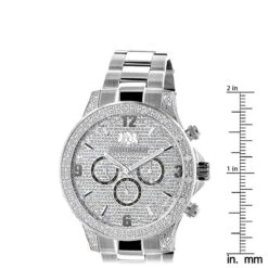 Celebrity Diamond Watch For Men By Luxurman 0.5ct Liberty -H'Hen Sale Store celebrity diamond watch for men by luxurman 05ct liberty ruler