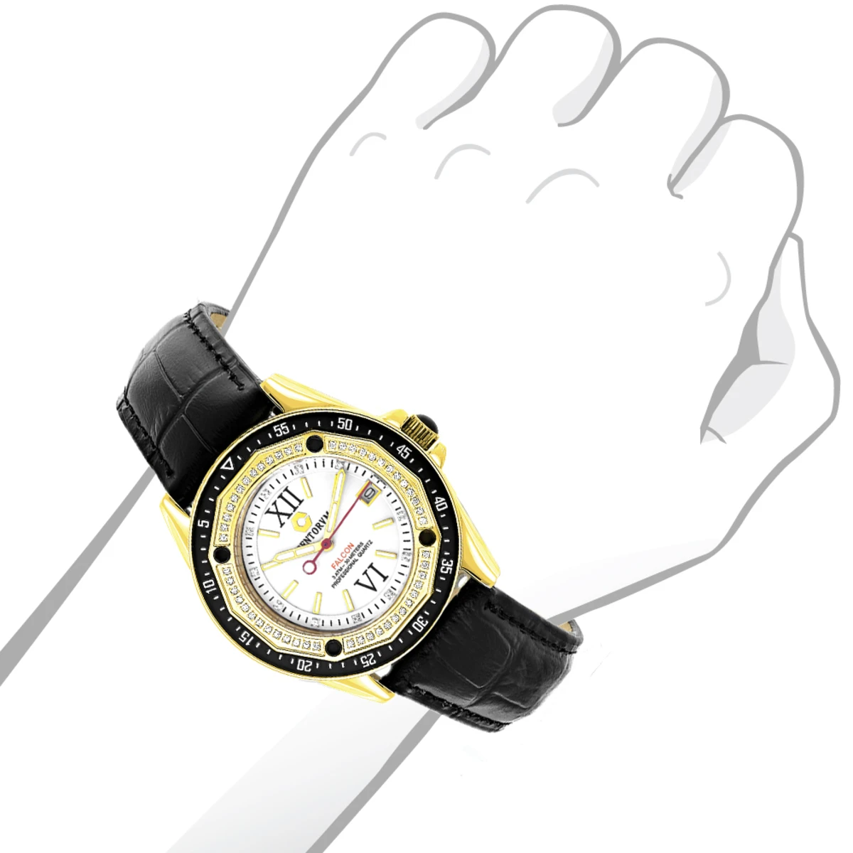 Centorum Falcon Watch With Diamonds 0.5ct Midsize 5 Centorum Falcon Watch With Diamonds 0.5ct Midsize - Image 3