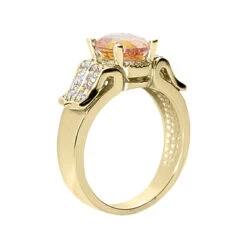 14K White Gold Ladies Citrine & Diamond Ring 0.24ctd 2ctc 9 14K White Gold Ladies Citrine & Diamond Ring 0.24ctd 2ctc -H'Hen Sale Store citrine rings 14k gold ladies diamond ring 024ctd 2ctc p 29381 back yellow