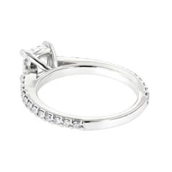 Classic 14K White Gold Cushion Diamond Engagement Ring By Luxurman 1.4ct G/VS 11 Classic 14K White Gold Cushion Diamond Engagement Ring By Luxurman 1.4ct G/VS -H'Hen Sale Store classic 14k gold cushion diamond engagement ring by luxurman 14ct gvs backwh