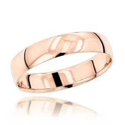 Classic Thin Men's Wedding Band Solid 14K Yellow Gold 4mm -H'Hen Sale Store classic thin mens wedding band 14k solid gold 4mm ro