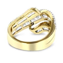 Luxurman Massive Ladies Diamond Wave Cocktail Ring 14K Yellow Gold 1.65ct 11 Luxurman Massive Ladies Diamond Wave Cocktail Ring 14K Yellow Gold 1.65ct -H'Hen Sale Store cocktail rings luxurman massive ladies diamond wave ring 14k gold 165ct backye