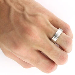 Comfort Fit Platinum Wedding Band For Men - Custom Made -H'Hen Sale Store comfort fit platinum wedding band for men custom made 3