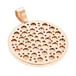 Custom 10K Yellow Gold Diamond Initial Pendant For Men 6.5ct Large Round Medallion 16 Custom 10K Yellow Gold Diamond Initial Pendant For Men 6.5ct Large Round Medallion -H'Hen Sale Store custom 10k yellow gold diamond dj pendant for men with initials 65ct back rose