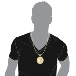 Custom 10K Yellow Gold Diamond Initial Pendant For Men 6.5ct Large Round Medallion 14 Custom 10K Yellow Gold Diamond Initial Pendant For Men 6.5ct Large Round Medallion -H'Hen Sale Store custom 10k yellow gold diamond dj pendant for men with initials 65ct body yellow