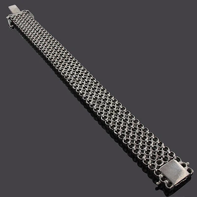 Custom Black Diamond Bracelet 4 Rows 10K Gold 11.00ct 4 Custom Black Diamond Bracelet 4 Rows 10K Gold 11.00ct - Image 2