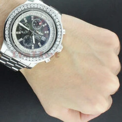 Breitling Super Avenger Men's Diamond Watch 5.50ct -H'Hen Sale Store custom breitling super avenger mens diamond watch 550ct p 45784bod