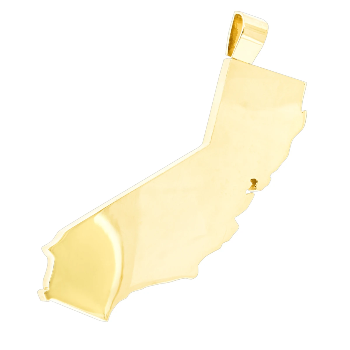 California State White Yellow Diamond Pendant 18.2ct 14K Yellow Gold 6 California State White Yellow Diamond Pendant 18.2ct 14K Yellow Gold - Image 4