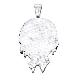 Custom Diamond Face Pendant For Men 14K Yellow Gold Custom Jewelry Design -H'Hen Sale Store custom diamond face pendant for men 14k gold custom jewelry design 001287 back white