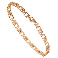 Custom Initials Bracelet For Men And Women 14K Yellow Gold -H'Hen Sale Store custom initials bracelet for men and women solid 14k gold rose