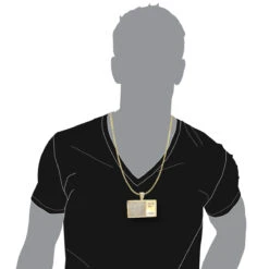 10K Yellow Gold Diamond Digital Scale Men's Pendant 4ct -H'Hen Sale Store custom jewelry 10k gold diamond digital scale mens pendant 4ct bodye