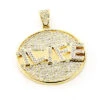 Custom-made 10K Yellow Gold Diamond Pendant For Men 5.9ct -H'Hen Sale Store custom jewelry made yellow gold diamond pendant 590ct 10k 1