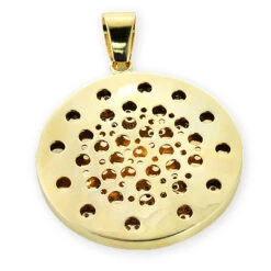 Custom-made 10K Yellow Gold Diamond Pendant For Men 5.9ct -H'Hen Sale Store custom jewelry made yellow gold diamond pendant 590ct 10k 2