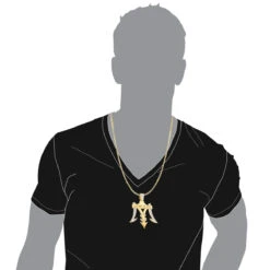 Money Is Life Diamond Pendant For Men 10K Yellow Gold 4ct -H'Hen Sale Store custom jewelry money is life diamond pendant for men 10k gold 4ct bodye