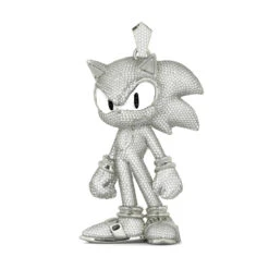 14K Yellow Gold Sonic The Hedgehog Diamond Pendant For Men 22ct -H'Hen Sale Store custom jewelry real 14k gold sonic the hedgehog diamond pendant for men 22c wh