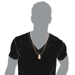 14K Rose Gold 2 Carat Diamond Dog Tag Pendant With Numbers -H'Hen Sale Store custom jewelry solid 14k gold 2 carat diamond dog tag pendant with numbers bodro