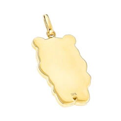 Winnie The Pooh With Honey Pot 18K Yellow Gold Enamel Bear Pendant -H'Hen Sale Store custom jewelry winnie the pooh with honey pot 18k gold enamel bear pendant backye