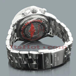 Large Men's Diamond Breitling Super Avenger Watch 12.50 -H'Hen Sale Store custom large diamond bezel breitling super avenger watch 1250 p 45783back