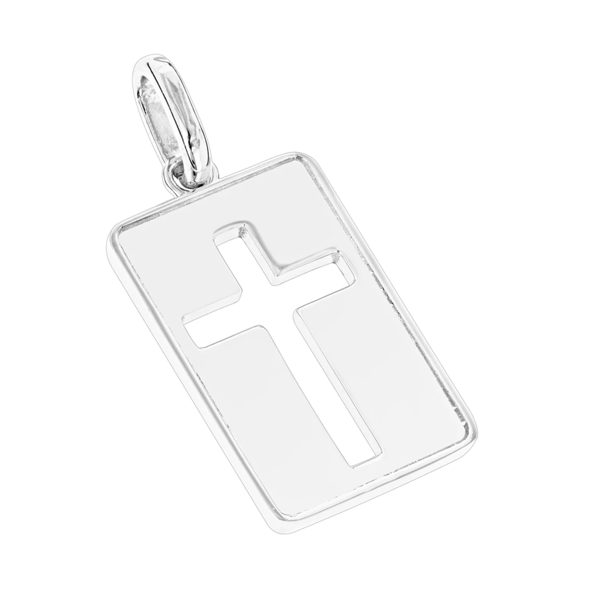 Custom Luccello 18K Yellow Gold Dog Tag Cross Pendant 4 Custom Luccello 18K Yellow Gold Dog Tag Cross Pendant - Image 2