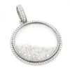 Custom-made Diamond Circle Shaker Pendant Gold Or Sterling Silver 8.7ct