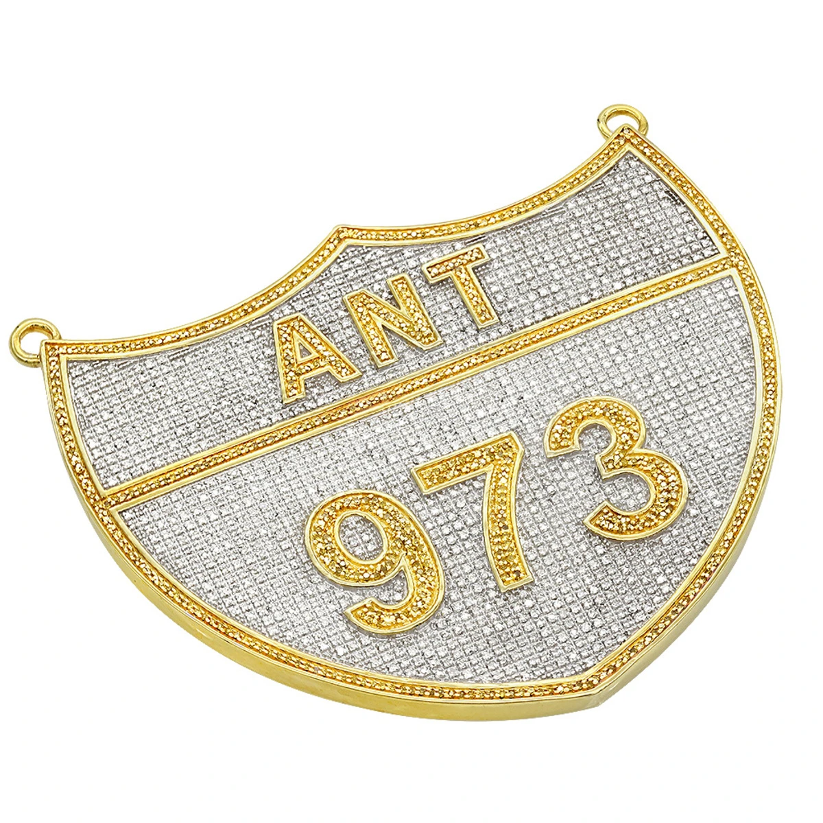 Sterling Silver White Yellow Diamond Pendant For Men 3 Sterling Silver White Yellow Diamond Pendant For Men