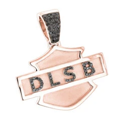 Name Black Diamond Pendant For Men 14K White Gold 0.55ct 10 Name Black Diamond Pendant For Men 14K White Gold 0.55ct -H'Hen Sale Store custom made name black diamond pendant for men 14k gold 055ct ro