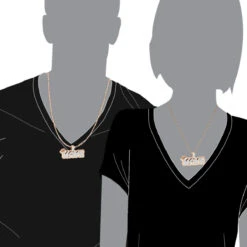 10K Rose Gold 2.5 Carat Diamond Name Plate Pendant For Men And Women 17 10K Rose Gold 2.5 Carat Diamond Name Plate Pendant For Men And Women -H'Hen Sale Store custom made name plate diamond pendant for men and women 10k gold 25ct 100627 body rose