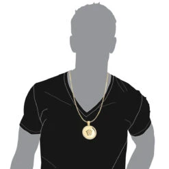 18K Yellow Gold Crown Diamond Pendant Rolex Style Medallion 6ct -H'Hen Sale Store custom made solid 18k gold crown diamond pendant rolex style medallion 6ct bodye