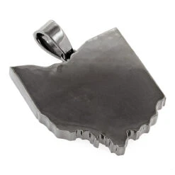 Black Diamond Ohio State Pendant In Sterling Silver 14ct 7 Black Diamond Ohio State Pendant In Sterling Silver 14ct -H'Hen Sale Store custom pendants black diamond ohio state pendant in sterling silver 14ct back
