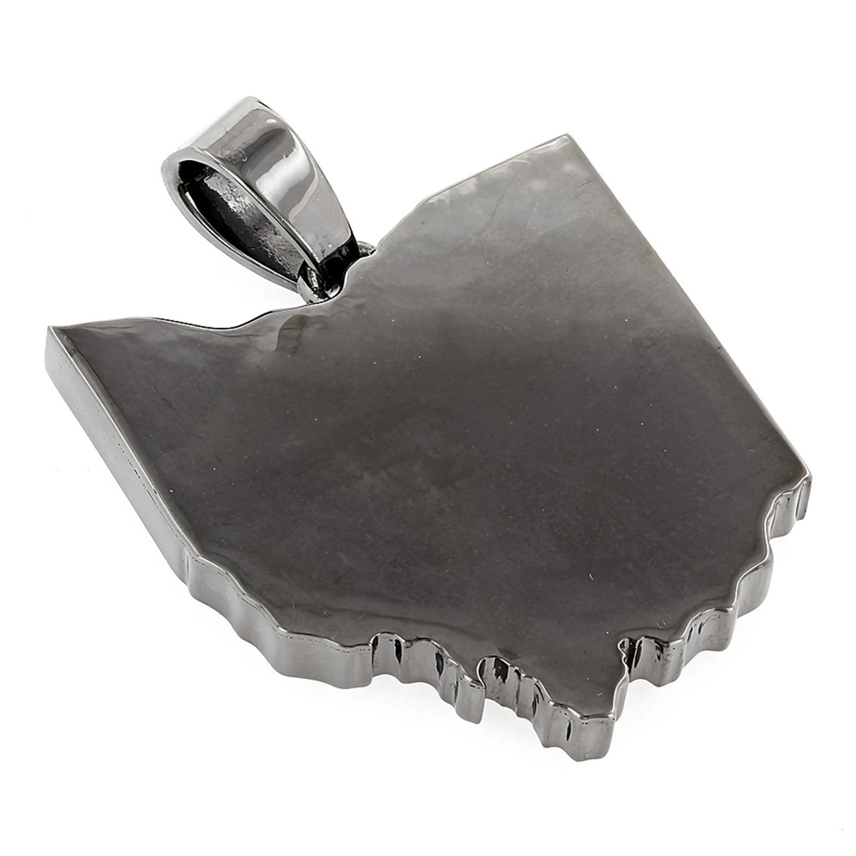 Black Diamond Ohio State Pendant In Sterling Silver 14ct 4 Black Diamond Ohio State Pendant In Sterling Silver 14ct - Image 2