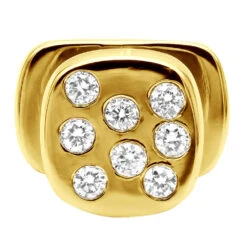 Custom 14K White Gold Shirt Studs With Real Diamonds 13 Custom 14K White Gold Shirt Studs With Real Diamonds -H'Hen Sale Store custom solid 14k gold shirt studs with real diamonds 018289 ye