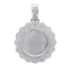 Customizable Medallion Diamond Picture Pendant 1.52 Carats 14K White Gold 2 Customizable Medallion Diamond Picture Pendant 1.52 Carats 14K White Gold -H'Hen Sale Store customizable photo medallion diamond pendant 152 carats solid 14k gold 804056 white