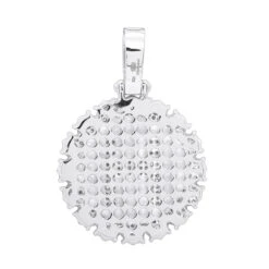 Customizable 14K Yellow Gold Men's Diamond Medallion Initial Pendant 2 Carat -H'Hen Sale Store customizable solid 10k gold mens diamond medallion initial pendant 2 carat 100482 backwh