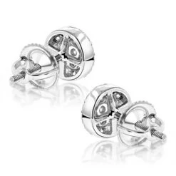 Designer 14K White Gold Cluster Diamond Stud Earrings 0.43ct 11 Designer 14K White Gold Cluster Diamond Stud Earrings 0.43ct -H'Hen Sale Store designer 14k cluster diamond stud earrings 056ct p 6746 backwh