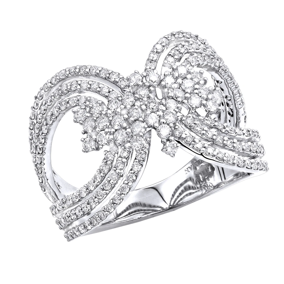 Designer 14K Rose Gold Ladies Diamond Cocktail Ring 1 Carat By Luxurman 4 Designer 14K Rose Gold Ladies Diamond Cocktail Ring 1 Carat By Luxurman - Image 2