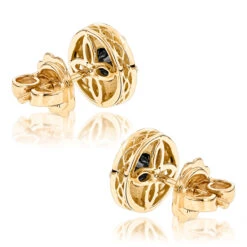 Designer 14K Yellow Gold Yellow Black Diamond Stud Earrings 1.92ct -H'Hen Sale Store designer 14k yellow black diamond stud earrings 192ct p 48235 backye