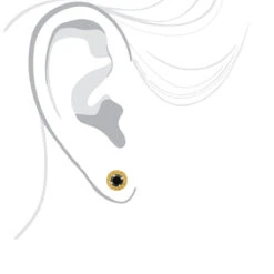 Designer 14K Yellow Gold Yellow Black Diamond Stud Earrings 1.92ct -H'Hen Sale Store designer 14k yellow black diamond stud earrings 192ct p 48235 bodye