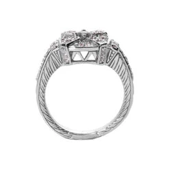 Designer Diamond And Ruby Ring 14K White Gold 0.48ctd 0.15ctr -H'Hen Sale Store designer diamond and ruby ring 14k 048ctd 015ctr p 29660 back white