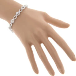 Designer Diamond Bracelet For Women 14K White Gold 4.94ct 11 Designer Diamond Bracelet For Women 14K White Gold 4.94ct -H'Hen Sale Store designer diamond bracelet 14k 494ct p 41384 bodwh