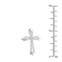 Small Designer Diamond Cross Pendant 0.25ct 10K Yellow Gold -H'Hen Sale Store designer diamond cross pendant 028ct 10k gold rulerwh