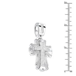 Designer Diamond Cross Pendant 2 Ct 14K White Gold 12 Designer Diamond Cross Pendant 2 Ct 14K White Gold -H'Hen Sale Store designer diamond cross pendant 214ct 14k gold p 47595 rulerwh