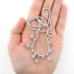 Designer Diamond Flower Necklace 3.25ct 14K White Gold 8 Designer Diamond Flower Necklace 3.25ct 14K White Gold -H'Hen Sale Store designer diamond flower necklace 325ct 14k gold 3