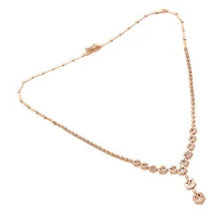 18K White Gold Designer Diamond Flower Necklace For Women 7.10ct 15 18K White Gold Designer Diamond Flower Necklace For Women 7.10ct -H'Hen Sale Store designer diamond flower necklace 710ct cluster jewelry back rose