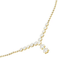 18K White Gold Designer Diamond Flower Necklace For Women 7.10ct 11 18K White Gold Designer Diamond Flower Necklace For Women 7.10ct -H'Hen Sale Store designer diamond flower necklace 710ct cluster jewelry yellow