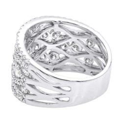 Designer Diamond Right Hand Ring For Women By Luxurman 14K White Gold Band 2.35ct -H'Hen Sale Store designer diamond right hand ring for women by luxurman 14k gold band 235ct backwh