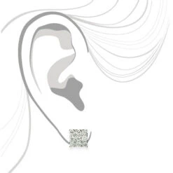 Designer Diamond Stud Earrings For Less 1.75ct 14K White Gold -H'Hen Sale Store designer diamond stud earrings for less 190ct 14k gold 4