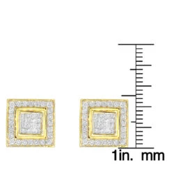 Designer Earrings 14K White Gold Diamond Earrings Studs 1.24 -H'Hen Sale Store designer earrings 14k gold diamond earrings studs 124 p 6996 rulerye