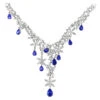Designer Diamond Tanzanite Chandelier Necklace 18K Gold -H'Hen Sale Store designer jewelry collection diamond tanzanite chandelier necklace 18k gold main