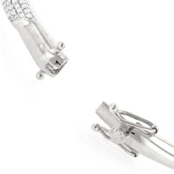 Designer Luxurman 14K White Gold Pave Diamond Bangle Bracelet For Women 1.25ct -H'Hen Sale Store designer luxurman 14k gold pave diamond bangle bracelet for women 125ct bodye