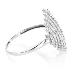 Designer Right Hand Diamond Ring 0.6ct 14K White Gold 11 Designer Right Hand Diamond Ring 0.6ct 14K White Gold -H'Hen Sale Store designer right hand diamond ring 066ct 14k gold backwh